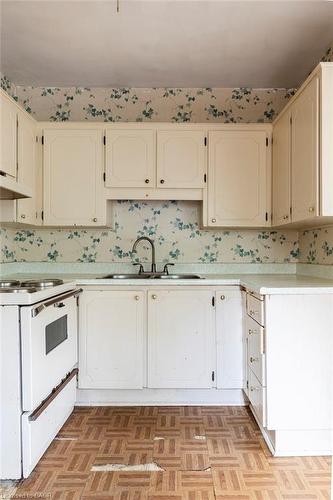 19 Blythe Street, Hamilton, ON - Indoor Photo Showing Kitchen With Double Sink