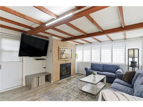 5372 Spruce Avenue, Burlington, ON - Indoor Photo Showing Living Room With Fireplace
