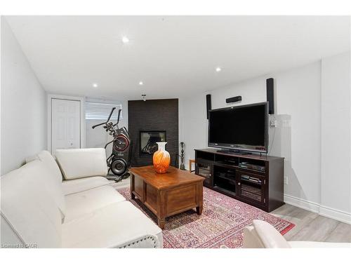 5372 Spruce Avenue, Burlington, ON - Indoor Photo Showing Living Room With Fireplace