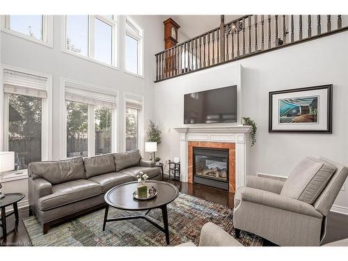 3327 Skipton Lane, Oakville, ON - Indoor Photo Showing Living Room With Fireplace