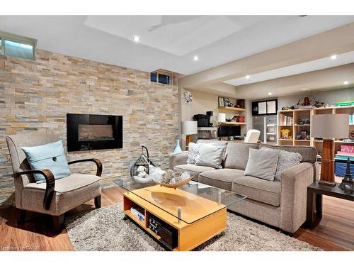 4 Swift Crescent, Cambridge, ON - Indoor Photo Showing Living Room With Fireplace