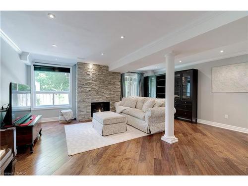 19-2151 Walkers Line, Burlington, ON - Indoor Photo Showing Living Room With Fireplace