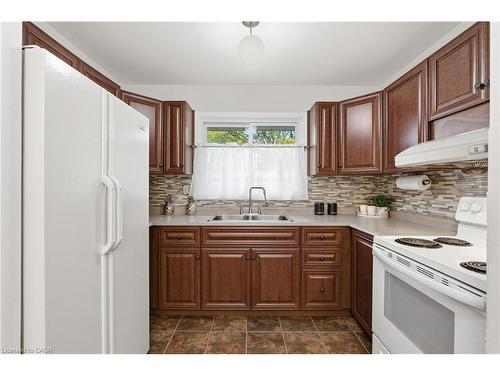 28 Bacall Crescent, Hamilton, ON - Indoor Photo Showing Kitchen With Double Sink