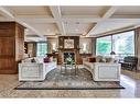 807-1900 The Collegeway, Mississauga, ON  - Indoor Photo Showing Living Room With Fireplace 