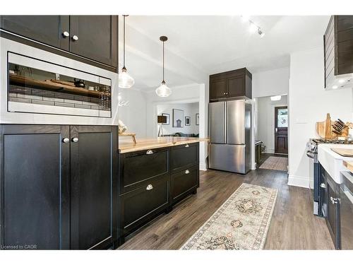 12 Francis Street, Hamilton, ON - Indoor Photo Showing Kitchen With Stainless Steel Kitchen With Upgraded Kitchen