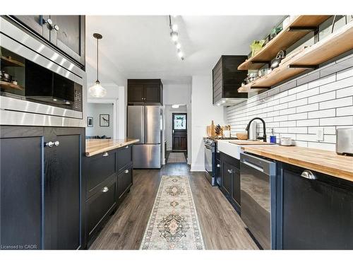 12 Francis Street, Hamilton, ON - Indoor Photo Showing Kitchen With Stainless Steel Kitchen With Upgraded Kitchen