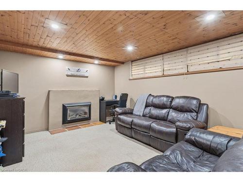 5119 Cherryhill Crescent, Burlington, ON - Indoor Photo Showing Basement With Fireplace