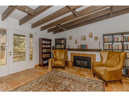 757 Meadow Wood Road, Mississauga, ON - Indoor Photo Showing Living Room With Fireplace