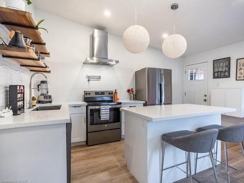 48 Frederick Avenue, Hamilton, ON - Indoor Photo Showing Kitchen With Stainless Steel Kitchen With Upgraded Kitchen