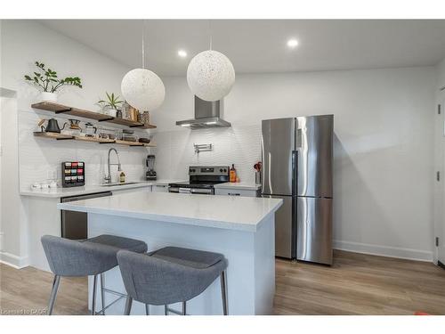 48 Frederick Avenue, Hamilton, ON - Indoor Photo Showing Kitchen With Stainless Steel Kitchen With Upgraded Kitchen