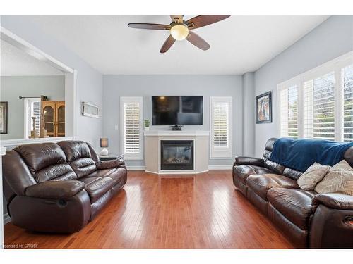254 Kerwood Drive, Cambridge, ON - Indoor Photo Showing Living Room With Fireplace