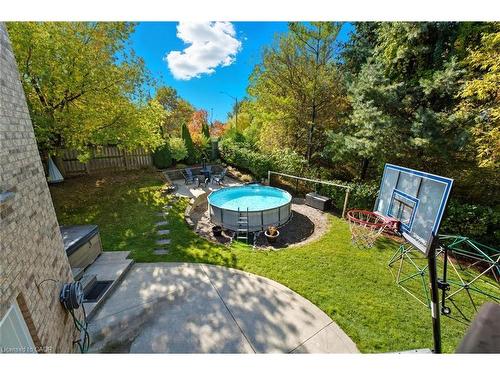 254 Kerwood Drive, Cambridge, ON - Outdoor With Above Ground Pool With Backyard
