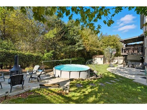 254 Kerwood Drive, Cambridge, ON - Outdoor With Above Ground Pool With Backyard