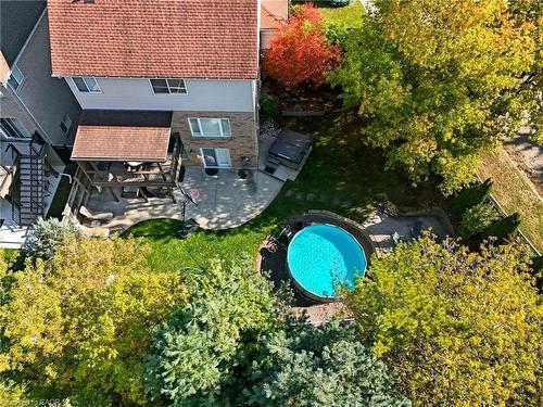254 Kerwood Drive, Cambridge, ON - Outdoor With Above Ground Pool With Deck Patio Veranda