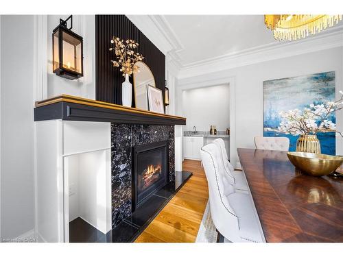 23 Cameron Drive, Ancaster, ON - Indoor With Fireplace