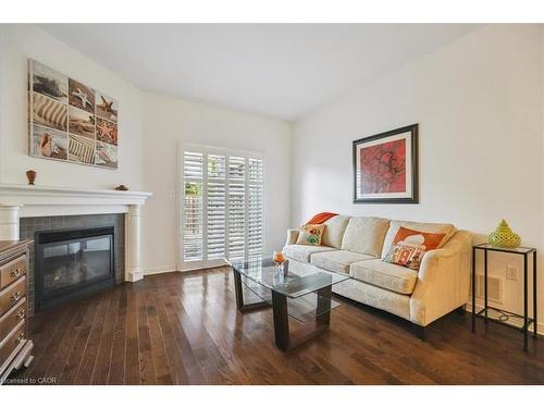 10 Cornflower Crescent, Hamilton, ON - Indoor Photo Showing Living Room With Fireplace
