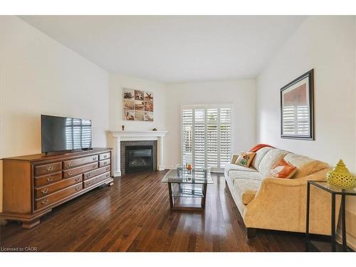 10 Cornflower Crescent, Hamilton, ON - Indoor Photo Showing Living Room With Fireplace