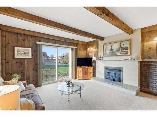1235 Barton Street, Stoney Creek, ON - Indoor Photo Showing Living Room With Fireplace