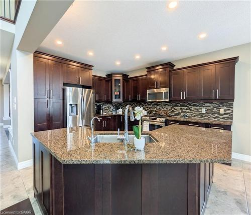 76 Blossomfield Crescent, Cambridge, ON - Indoor Photo Showing Kitchen With Double Sink With Upgraded Kitchen