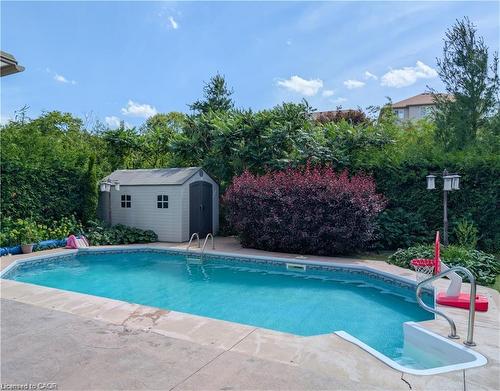 76 Blossomfield Crescent, Cambridge, ON - Outdoor With In Ground Pool With Backyard