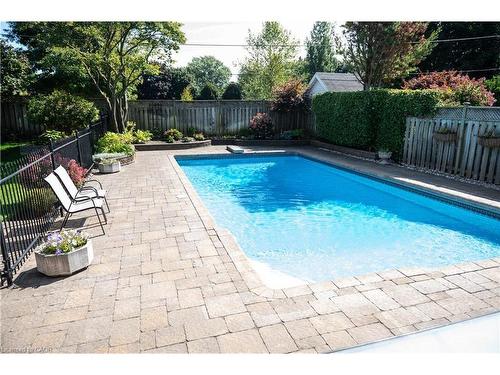 4194 Corrine Court, Burlington, ON - Outdoor With In Ground Pool With Deck Patio Veranda With Backyard