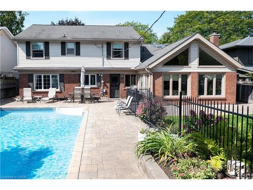 4194 Corrine Court, Burlington, ON - Outdoor With In Ground Pool With Deck Patio Veranda