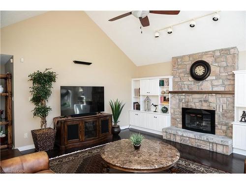 4194 Corrine Court, Burlington, ON - Indoor Photo Showing Living Room With Fireplace