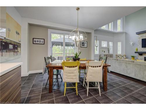 289 Wesley Boulevard, Cambridge, ON - Indoor Photo Showing Dining Room With Fireplace