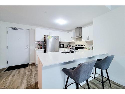 217-1 Redfern Avenue, Hamilton, ON - Indoor Photo Showing Kitchen With Double Sink