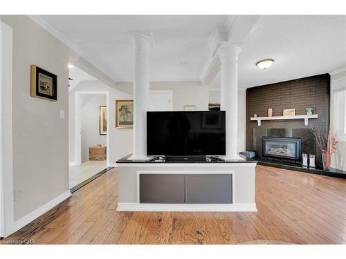 10 Edgewater Drive, Stoney Creek, ON - Indoor With Fireplace