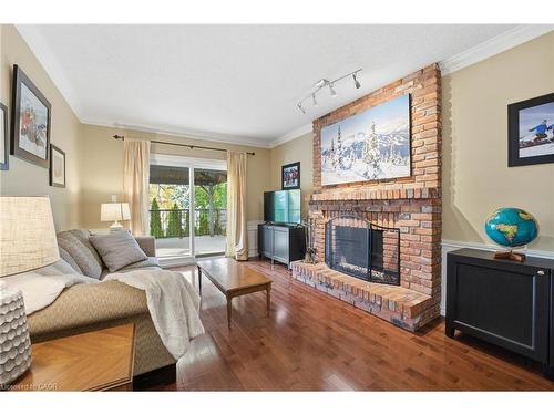 84 Chatterson Drive, Ancaster, ON - Indoor Photo Showing Living Room With Fireplace