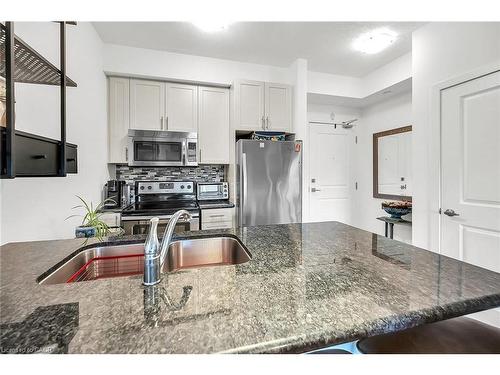 311-35 Southshore Crescent, Hamilton, ON - Indoor Photo Showing Kitchen With Stainless Steel Kitchen With Double Sink With Upgraded Kitchen