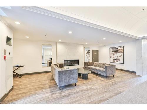 404-185 Robinson Street, Oakville, ON - Indoor With Fireplace