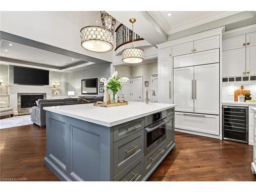 172 Boxley Road, Burlington, ON - Indoor Photo Showing Kitchen With Fireplace With Upgraded Kitchen