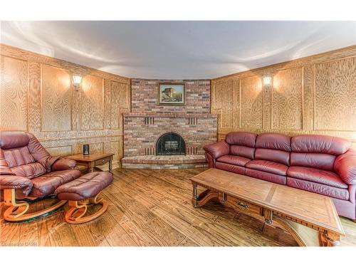 65 Trailview Drive, Kitchener, ON - Indoor Photo Showing Living Room With Fireplace