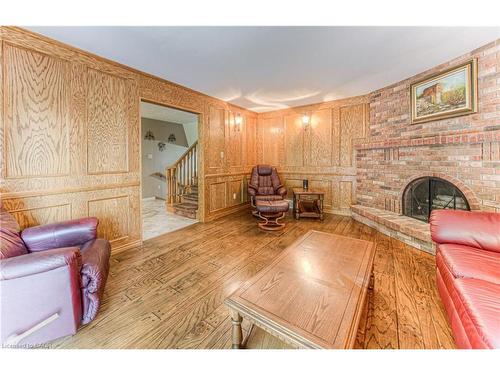 65 Trailview Drive, Kitchener, ON - Indoor Photo Showing Living Room With Fireplace