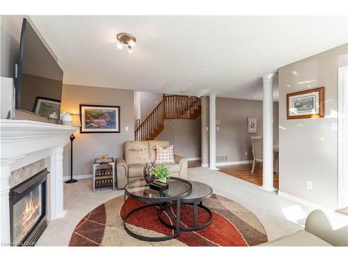 518 Sandcherry Drive, Burlington, ON - Indoor Photo Showing Living Room With Fireplace