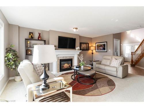 518 Sandcherry Drive, Burlington, ON - Indoor Photo Showing Living Room With Fireplace