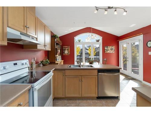 518 Sandcherry Drive, Burlington, ON - Indoor Photo Showing Kitchen With Double Sink