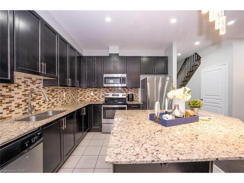 17 Primo Road, Brampton, ON - Indoor Photo Showing Kitchen With Stainless Steel Kitchen With Double Sink With Upgraded Kitchen