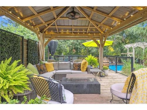 4 Berkley Place, Guelph, ON - Outdoor With In Ground Pool With Deck Patio Veranda With Exterior