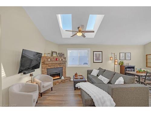 54 Morgan Drive, Caledonia, ON - Indoor Photo Showing Living Room With Fireplace