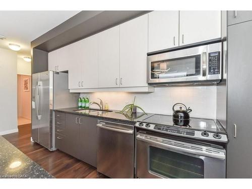 307-191 King Street S, Waterloo, ON - Indoor Photo Showing Kitchen With Stainless Steel Kitchen With Upgraded Kitchen