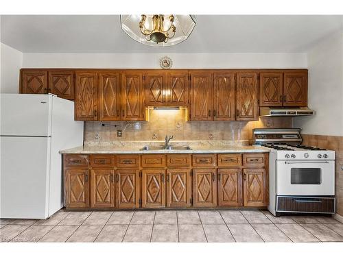 241 Robert Street, Hamilton, ON - Indoor Photo Showing Kitchen With Double Sink