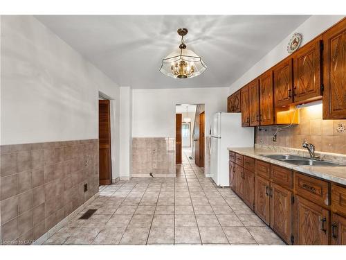 241 Robert Street, Hamilton, ON - Indoor Photo Showing Kitchen With Double Sink