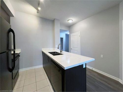602-85 Robinson Street, Hamilton, ON - Indoor Photo Showing Kitchen With Double Sink