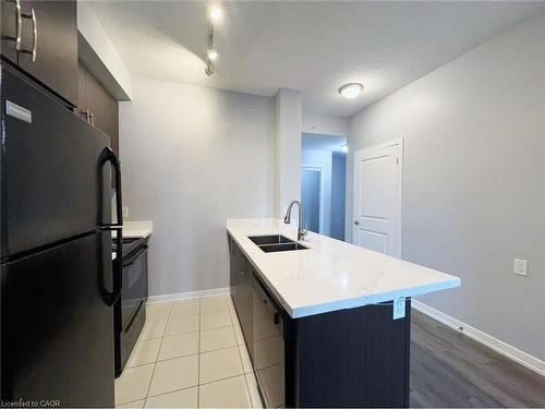 602-85 Robinson Street, Hamilton, ON - Indoor Photo Showing Kitchen With Double Sink