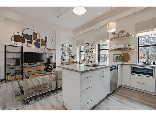 201-121 King Street E, Hamilton, ON - Indoor Photo Showing Kitchen
