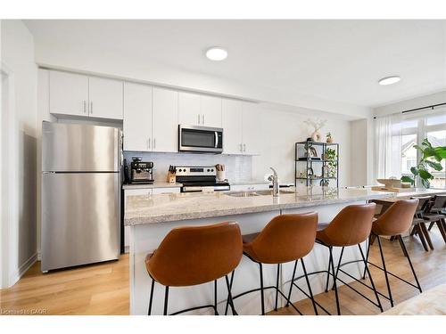 144 Sonoma Lane, Hamilton, ON - Indoor Photo Showing Kitchen With Stainless Steel Kitchen With Double Sink