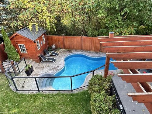 305 Pine Valley Drive, Kitchener, ON - Outdoor With In Ground Pool With Deck Patio Veranda